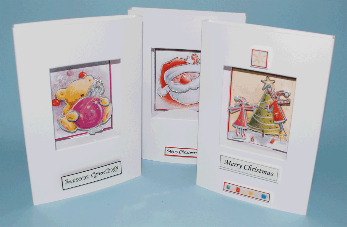 Window Decoupage Card Blanks 18.5x12.5cm & Envelopes x 24