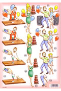 Die Cut 3D Sheets - Party Die Cut 3D Sheets - Party