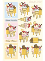 Die Cut 3D - Mmm Ice Cream (10 Sheets) Die Cut 3D - Mmm Ice Cream (10 Sheets)