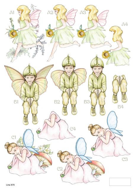 Die Cut 3D (10 Sheets) - Forever Fairies