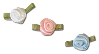 Ribbon - Small Ribbon Roses (100)