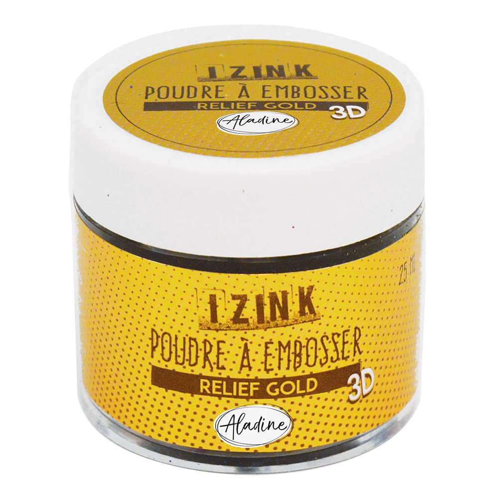 Izink Embossing Powder - Relief Gold 25ml