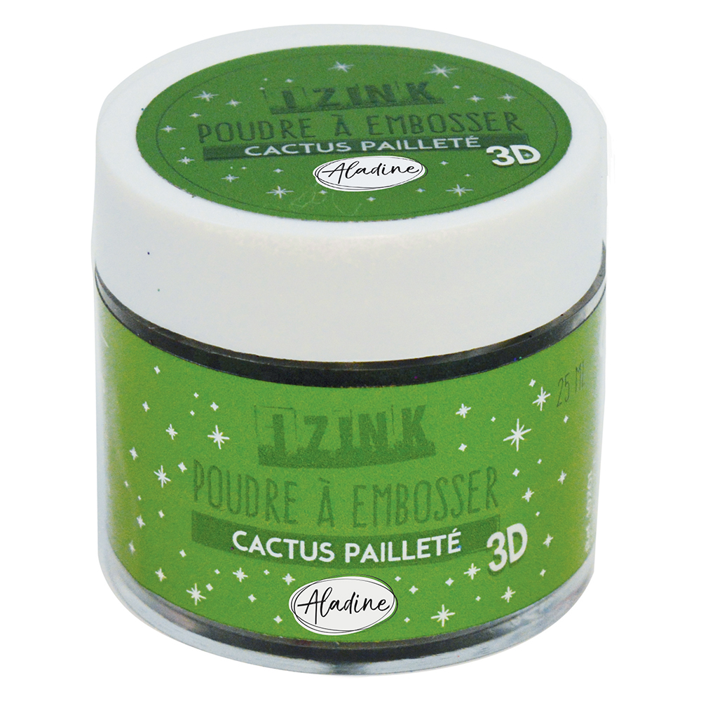 Izink Embossing Powder - Cactus Paillete 25ml