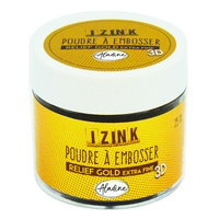 Izink Embossing Powder - Relief Gold (Extra Fine) 25ml Izink Embossing Powder - Relief Gold (Extra Fine) 25ml