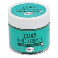 Izink Embossing Powder - Relief Turquoise 25ml