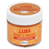 Izink Embossing Powder - Mango Paillete 25ml Izink Embossing Powder - Mango Paillete 25ml