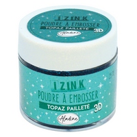 Izink Embossing Powder - Topaz Paillete 25ml Izink Embossing Powder - Topaz Paillete 25ml