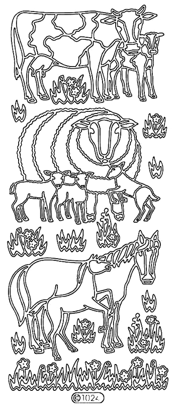 Starform Peel Off Sticker - Farm Animals