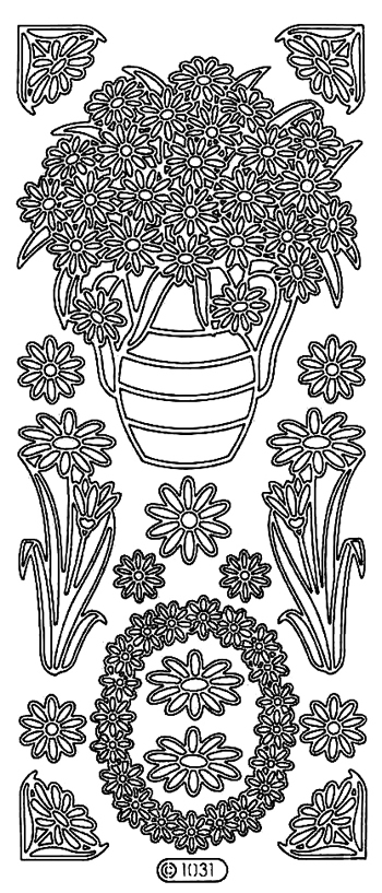 Starform Peel Off Sticker - Flower Vases