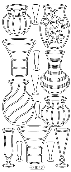 Starform Peel Off Sticker - Vases
