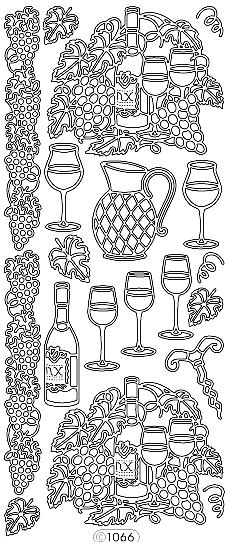 Starform Peel Off Sticker - Wine