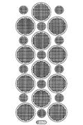 Starform Peel Off Sticker - Grid Circles Starform Peel Off Sticker - Grid Circles