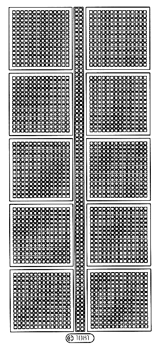 Starform Peel Off Sticker - Large Grid Squares