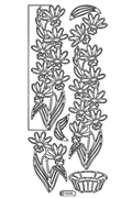 Starform Peel Off Sticker - Tall Flower Border