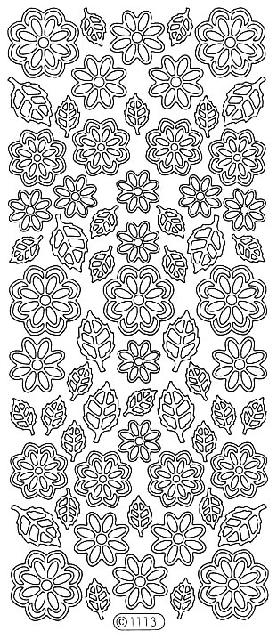 Starform Peel Off Sticker - Flowers & Leaves