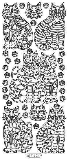 Starform Peel Off Sticker - Cats