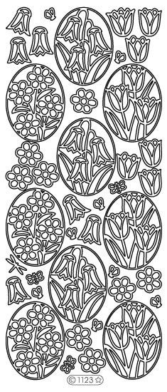 Starform Peel Off Sticker - Floral Frames