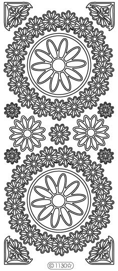 Starform Peel Off Sticker - Floral Rounds & Corners