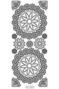 Starform Peel Off Sticker - Floral Rounds & Corners