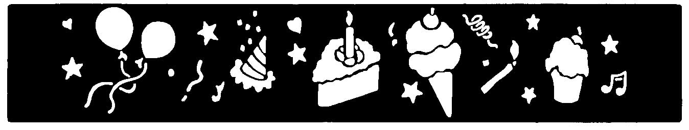 Brass Border Stencil DT3