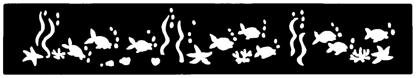 Brass Border Stencil DT3