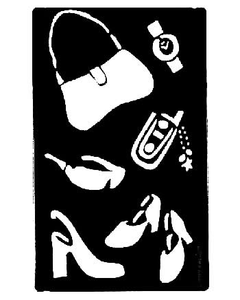 Brass Embossing Stencil DI5