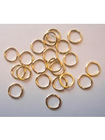 Jewellery Findings Single Split Rings - Gold 20pcs