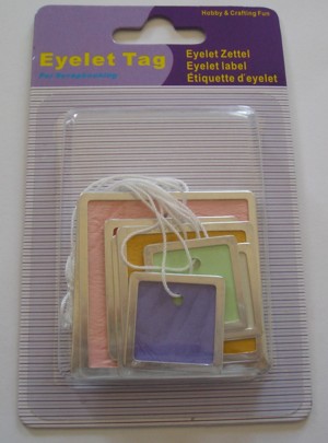 Eyelet Tag - Squares