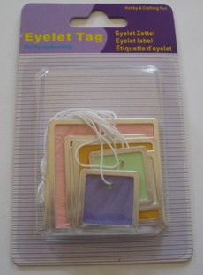 Eyelet Tag - Squares