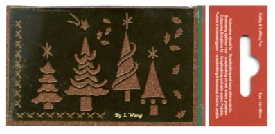 Christmas Embossing Stencil - Christmas Trees DS5