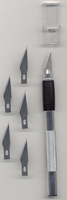 Hobby Knife with soft grip & 5 blades Hobby Knife with soft grip & 5 blades