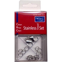 Stainless Steel Jewelry Findings set 11pcs