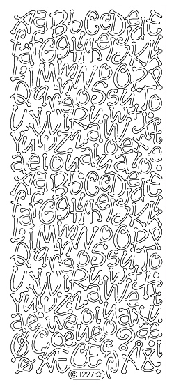 Starform Peel Off Outline Sticker - Alphabet