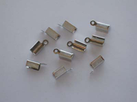 Cord Clasp with Eye 5 x 11mm Platinum 10pcs