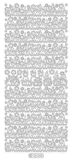Starform Peel Off Sticker - Flowers