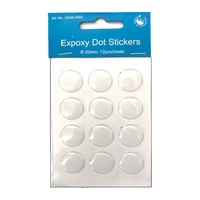 Epoxy DOT Stickers  20mm (12 pcs)
