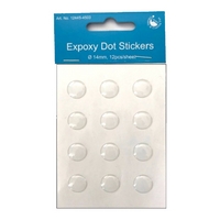 Epoxy DOT Stickers  14mm (12 pcs)