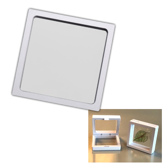 Display Box with White Frame 7 x 7 cm (1pc)