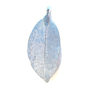 Natural Leaf with Hanger Blue