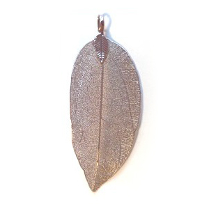 Natural Leaf with Hanger Purple