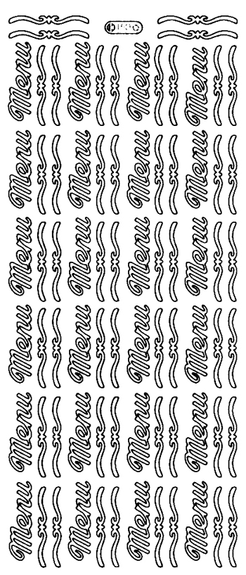 Starform Peel Off Sticker - Menu
