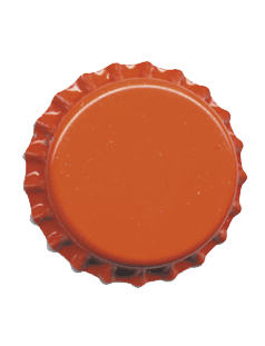 Bottle Caps - Orange (10 Pack)