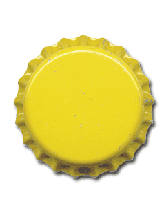 Bottle Caps - Yellow (10 Pack)