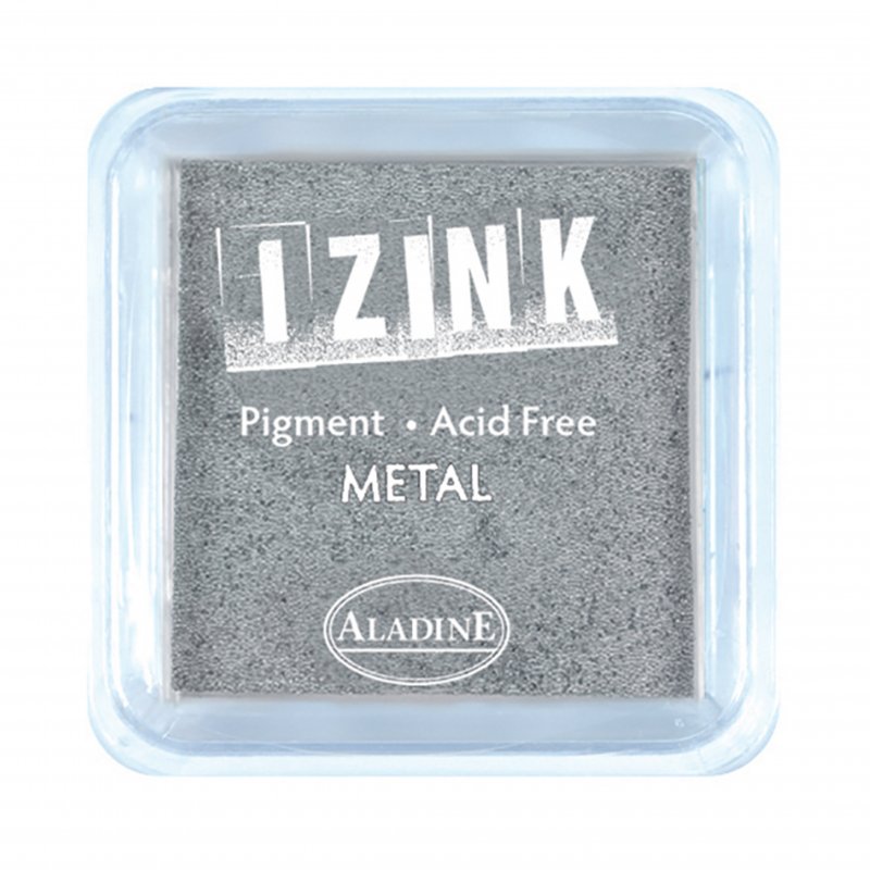 Izink Pigment - Metal Silver 5 x 5 cm