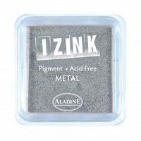 Izink Pigment - Metal Silver 5 x 5 cm