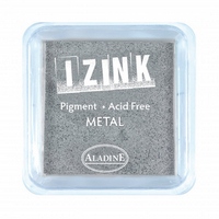 Izink Pigment - Metal Silver 5 x 5 cm