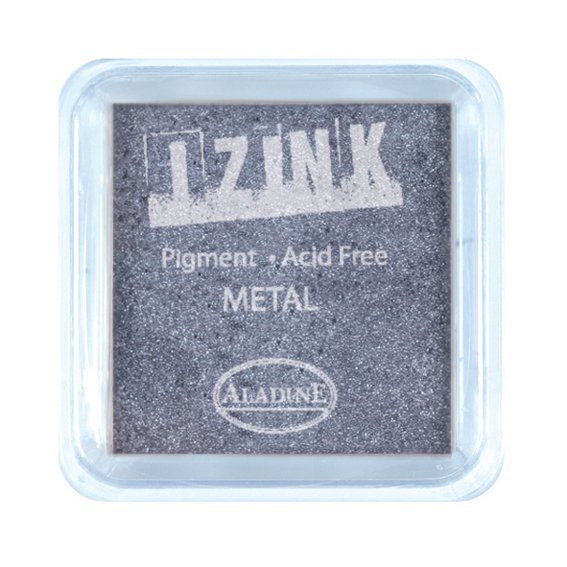 Izink Pigment - Metal Silver Blue 5 x 5 cm