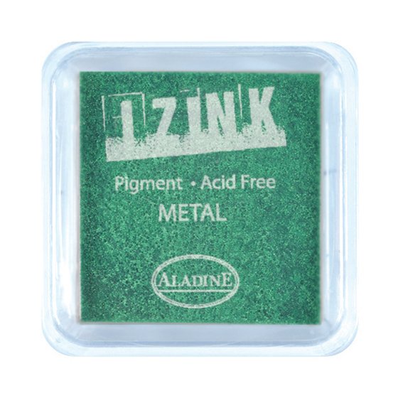 Izink Pigment - Metal Light Green 5 x 5 cm