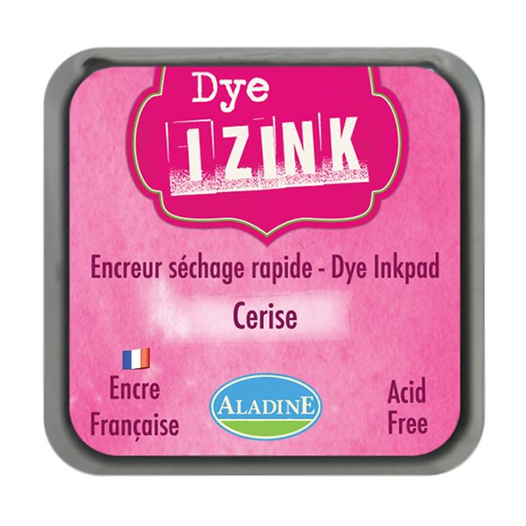 Izink Dye Based Stamp Pad - Cerise (Cherry) 5 x 5 cm