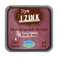 Izink Dye Based Stamp Pad - Brou de noix (Walnut) 5 x 5 cm Izink Dye Based Stamp Pad - Brou de noix (Walnut) 5 x 5 cm